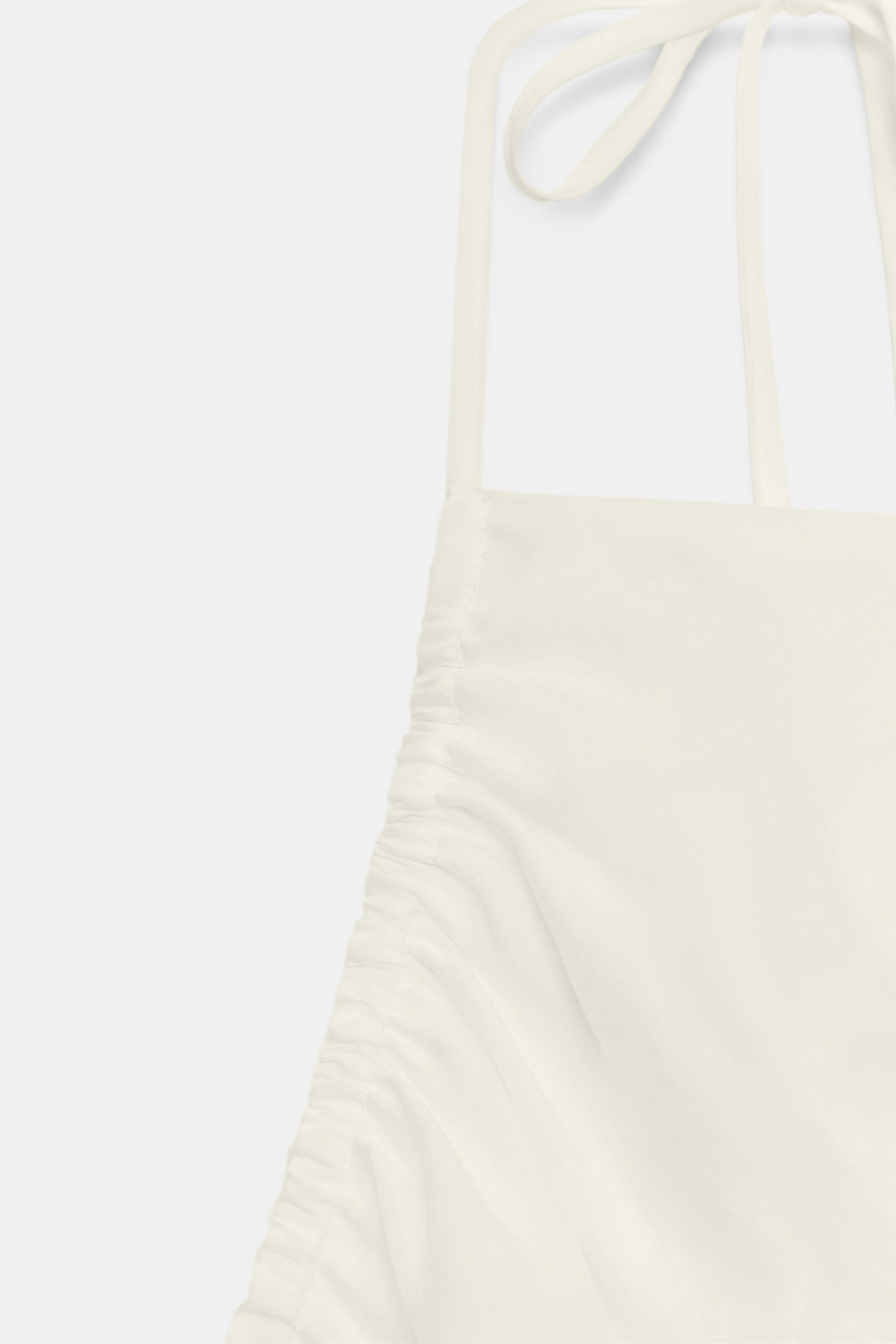 TOP HALTER PLISSÉ